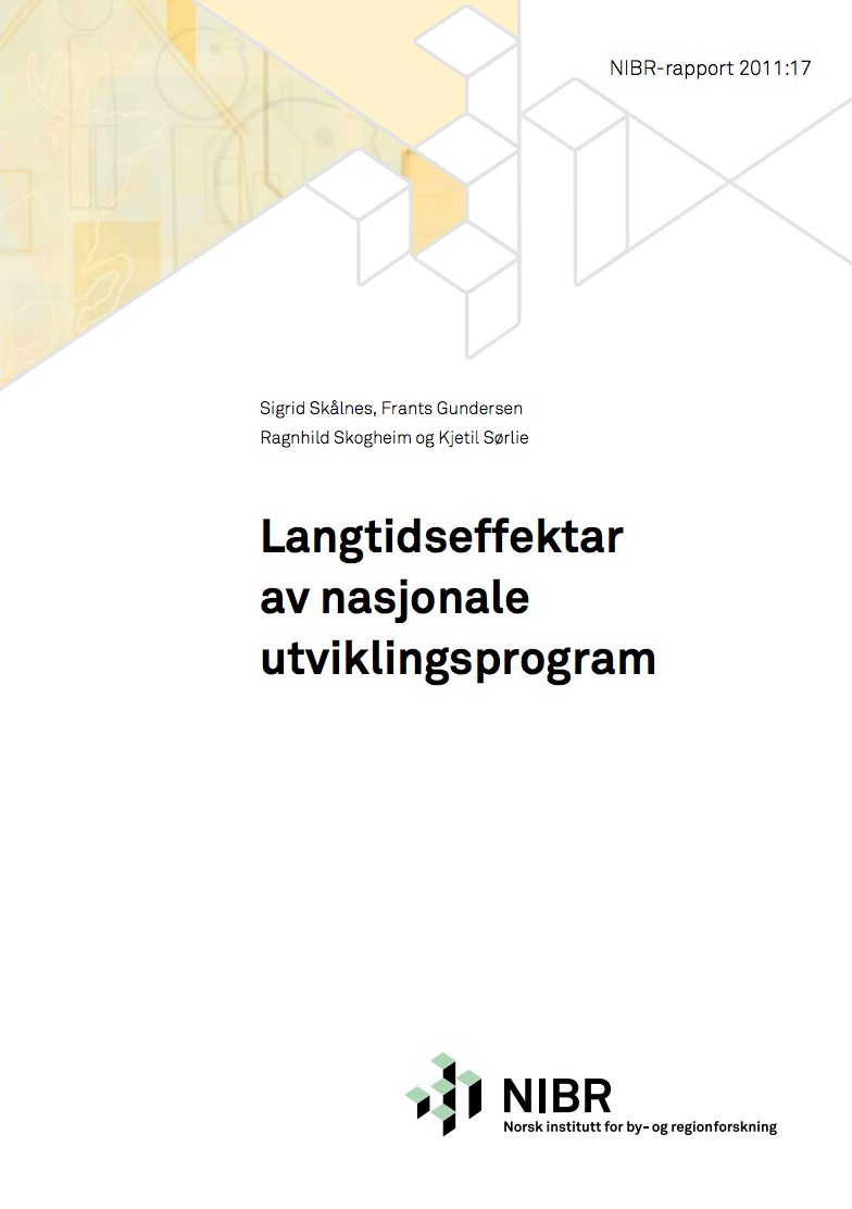 Framside av rapporten Langtidseffekter av nasjonale utviklingsprogram