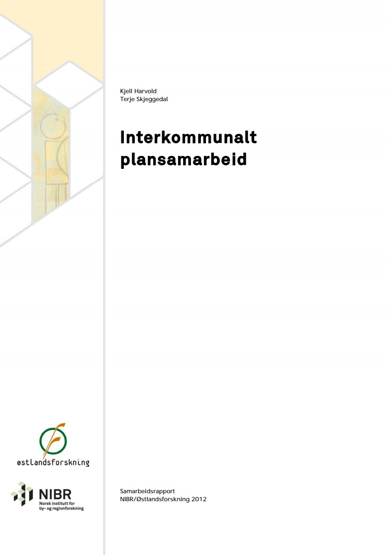 Framside av rapport Interkommunalt plansamarbeid