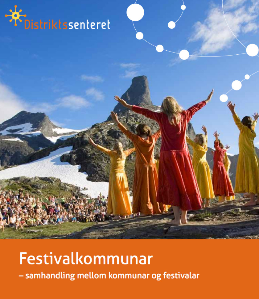 Framside av rapporten Festivalkommunar samhandling mellom kommunar og festivalar