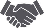 Ikon som viser håndhilsen, handshake
