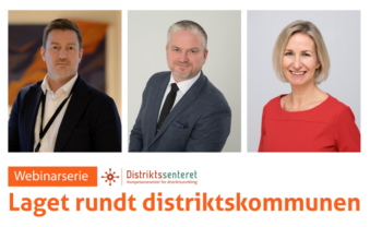 Forsidebilde til webinaret. Det er bilde av Tom Cato Karlsen, Emil Raaen og Marit Mellingen.